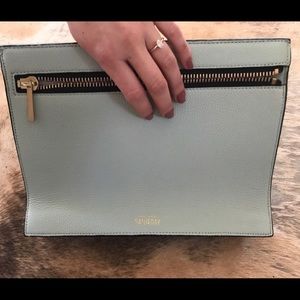 Kate Spade {rare} “Saturday” Mint Zipper Clutch!!